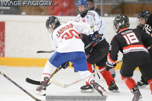 2015-11-21 Aosta B-Hockey Milano Rossoblu U14 0447 Alessia Labruna